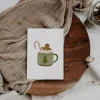 Grußkarte Weihnachten Heiße Schokolade Tasse Lebkuchen - Klappkarte A6 Weihnachtskarte - Postkarte Weihnachten - Geschen