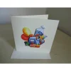 Grußkarte zum Geburtstag & Schulanfang – 3-D-Motiv, Unikat, Klappkarte 12,5 x 12,5 cm