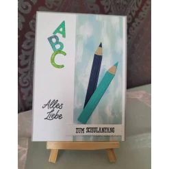 Grußkarte zur Einschulung, Glückwunschkarte zum Schulanfang, verschiedene Designs für Jungen und Mädchen