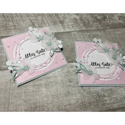 Grußkarten / Glückwunschkarten zum Geburtstag, „Alles Gute zu deinem Tag“, blumige Grüße, Handarbeit, Stampin‘ Up!