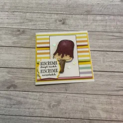 Grußkarten / Glückwunschkarten zum Geburtstag oder anderen Anlässen, Bücherwurm, Eis essen, Sparschwein, Stampin’Up