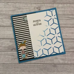 Grußkarten / Glückwunschkarten zum Geburtstag, „Grüße für jung & alt“, Monsterchen und Teddy, Handarbeit