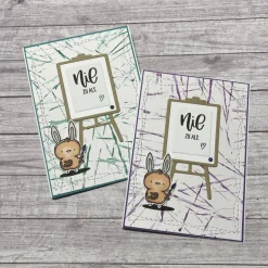 Grußkarten / Glückwunschkarten zum Geburtstag oder anderen Anlässen, „Nie zu alt“ Motivation oder Grüße, Handarbeit