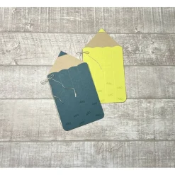 Grußkarten / Glückwunschkarten zum Schulanfang, „Karte in Stiftform zur Einschulung“, Grüße an das Schulkind, Handarbeit