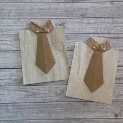 Grußkarten / Glückwunschkarten zu verschiedensten Anlässen, „Hemd mit Krawatte“ Einladung zum Geburtstag, Handarbeit