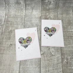 Grußkarten Glückwunschkarten zum Geburtstag etc. „Nur für Dich“ Geburtstagskarte Cards Herzen Handmade Stampin‘ Up!