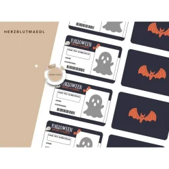 Gruselausweis als Mitgebsel Halloweenparty - DIY Halloween Projekte für Kinder an der Halloweenparty |  Kinderparty |