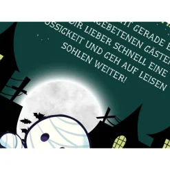 Gruselige Halloween Haus Deko - Türschild als Print in DIN A4 | Gruselige Mumienmotive | Kinder-Halloweenparty | Hallowe