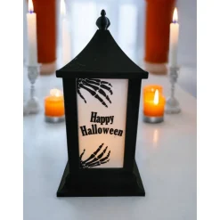 Grusel-Vielfalt für drinnen und draußen: 3D-Gedruckte Halloween-LED-Laterne (27cm)