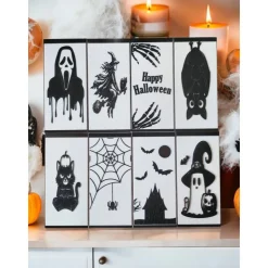 Grusel-Vielfalt für drinnen und draußen: 3D-Gedruckte Halloween-LED-Laterne (27cm)