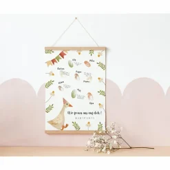 Gästebuch Babyparty Gans Poster Fingerabdruck Gästebuch - Gästebuch Deko Babyshower - Baby Andenken Poster - Babyparty