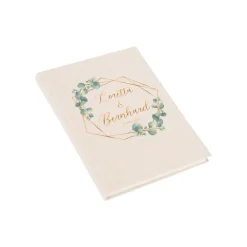 Gästebuch Design Eukalyptus Gold A5