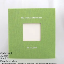 Gästebuch, duo dunkelblau, personalisierbar, ca. 24 x 24 cm, Büttenpapier