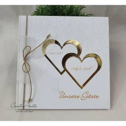 Gästebuch Hearts Gold