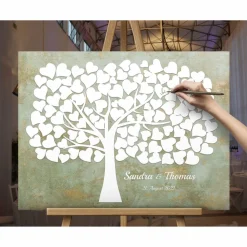 Gästebuch Hochzeit auf Leinwand – individuell, kreativ und einzigartig