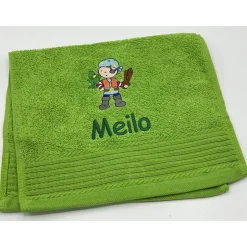 Gästehandtuch ( 30 x 50 cm ) + Motiv Pirat (#Nr. 81) + Name / Kinderhandtuch