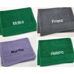 Gästehandtuch ( 30 x 50 cm ) mit gestickten Namen/ Kinder Handtuch