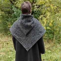 Gugel für Wikinger Wolle grau, Skjoldehamn Gugel für Frauen und Männer, Toraxacum,  G-EW-W-gr-ka