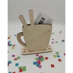 Gutschein Aufsteller aus Holz – Personalisiertes Geldgeschenk zum Geburtstag & Jubiläum