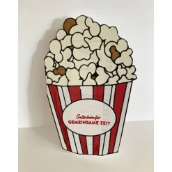 Gutschein für einen Kinoabend mit Popcorn, Gutscheinkarte Glückwunschkarte Grußkarte Gemeinsame Zeit