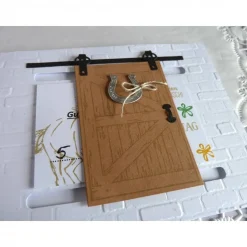 Gutschein, Glückwunschkarte zum Geburtstag, Grußkarte mit Schiebetür, Gutschein für Reitstunden