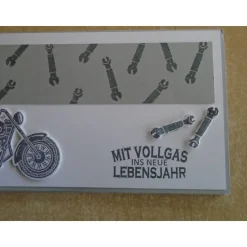 Gutschein Motorrad Mann  Ticket Geburtstagsverpackung Geldgeschenk Geburtstag Konzertkarte Geschenkidee Motorradfahrer