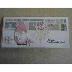 Gutschein Weihnachtsverpackung Geldgeschenk  Weihnachten Konzertkarte Rosa Verpackung Wichtel