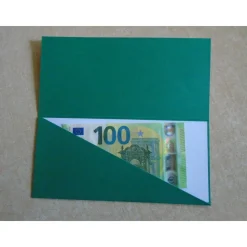 Gutschein Weihnachtsverpackung Geldgeschenk  Weihnachten Konzertkarte Grün  Verpackung Stern Schneeflocke