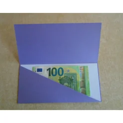 Gutschein Weihnachtsverpackung  Wichtel Geldgeschenk  Weihnachten Konzertkarte Lila Verpackung