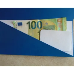 Gutschein Weihnachtsverpackung Wichtel Geldgeschenk  Weihnachten Konzertkarte Blau Verpackung