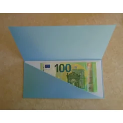 Gutschein Weihnachtsverpackung Geldgeschenk  Weihnachten Konzertkarte Blau Verpackung  Schneeflocken Eiskristall