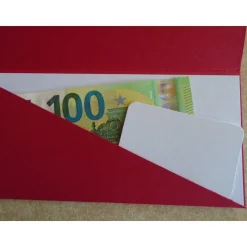 Gutschein Weihnachtsverpackung Wichtel Geldgeschenk  Weihnachten Konzertkarte Rot Verpackung