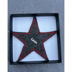 Gutscheinhalter Wollfilz STERN Gutscheinstern Geldgeschenk Farbwahl personalisierbar