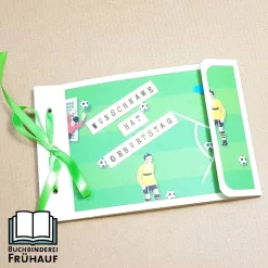 Gutscheinheft zum Geburtstag Glückwunschkarte für ein Sammelgeschenk Fußball
