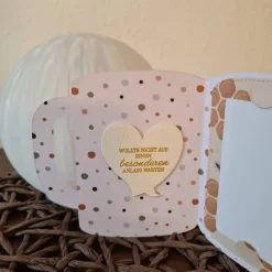 Gutscheinkarte - Ein kleines Dankeschön - Bienenwaben - Tassenform