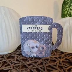 Gutscheinkarte - Zum Vatertag alles Liebe - Schrauben - Tassenform