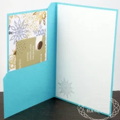 Gutscheinkarte "Felix" ● A6 ● Schneeflocken