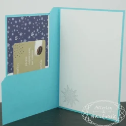 Gutscheinkarte "Felix" ● A6 ● Schneeflocken