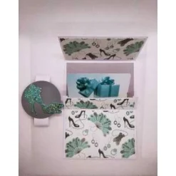 Gutscheinkarte, Verpackung für Geschenkkarten, "Schuhe" - Geld schenken mal anders