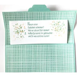 Gutscheinkarten Geldkarten Geburtstagskarte mit Schiebefach Glückwunschkarte Unikat Handarbeit Stampin'up