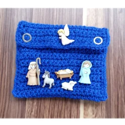 Gutscheinkarten Täschchen für Weihnachten !!  Weihnachtskrippe  Handarbeit