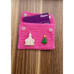 Gutscheinkarten Täschchen für Weihnachten !! Weihnachtskirche Handarbeit Sofort lieferbar !!!