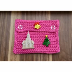Gutscheinkarten Täschchen für Weihnachten !! Weihnachtskirche Handarbeit Sofort lieferbar !!!