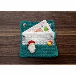 Gutscheinkarten Täschchen für Weihnachten !!  Weihnachtsmann  Handarbeit Sofort lieferbar !!!