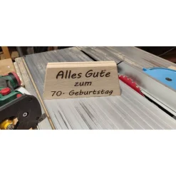 Gutscheinständer aus Eiche Vollholz