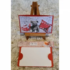 Gutscheinverpackung " For You " Teddy , Kissen , Teekanne