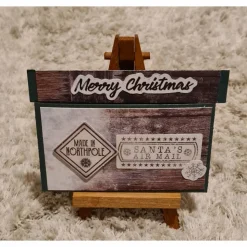 Gutscheinverpackung " Merry Christmas " Santas Air Mail , Northpole