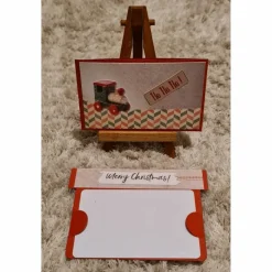 Gutscheinverpackung " Merry Christmas " kleiner Holzzug , HOHOHO!