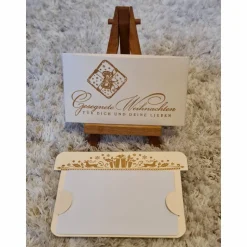 Gutscheinverpackung - Weihnachten - Geschenk  - Braun/Beige