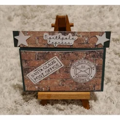 Gutscheinverpackung - Weihnachten - Santa Claus Post Office - Sterne - Nordpol